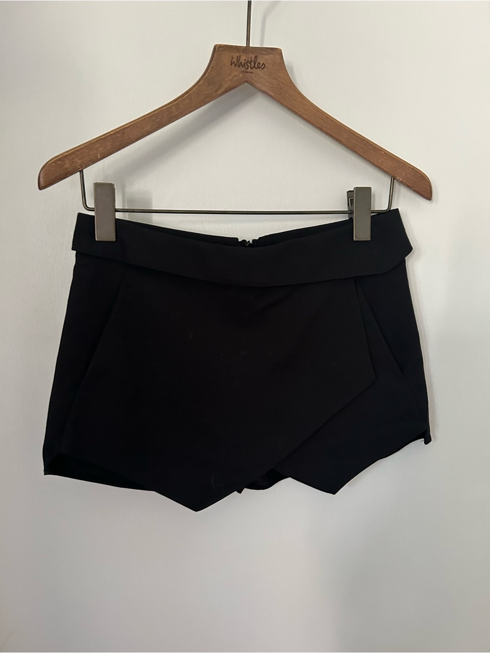 Zara Black Wrap-Front Skort